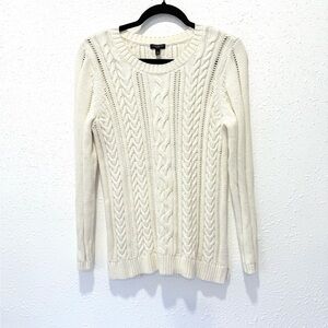 Talbots Ivory Cable Knit Sweater‎ MP